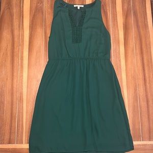 Emerald green dress